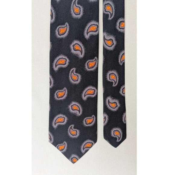 BOSS Hugo Boss 100% Silk Paisley Tie Made in Italy - Picture 1 of 4